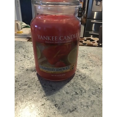 Yankee Candle Scented 22 oz Large Jar Candle - Strawberry Lemon Ice   273407924746